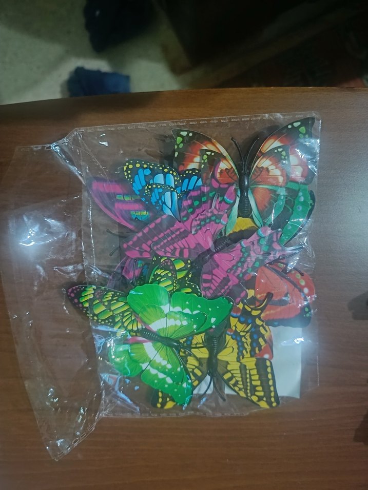 Renkli Kelebek Desenli Bohem Çocuk Toka - Görsel 3