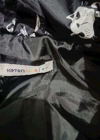 Kuz Çocuk Siyah Baskılı Fermuarlı Yelek - Görsel 4