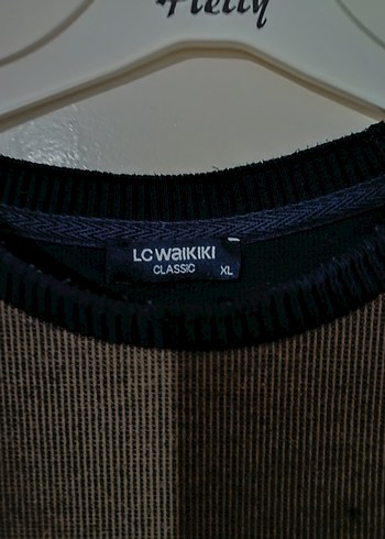 Kahverengi Bağlama Desenli Erkek Triko Kazak - Görsel 2