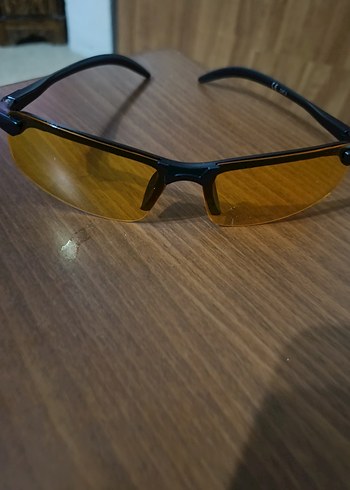 Şeffaf Sarı Biker Kadın Güneş Gözlüğü - Görsel 2