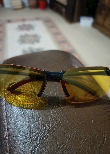 Şeffaf Sarı Biker Kadın Güneş Gözlüğü - Görsel 3