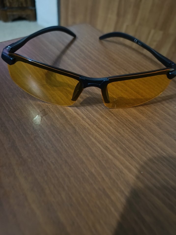 Şeffaf Sarı Biker Kadın Güneş Gözlüğü - Görsel 2