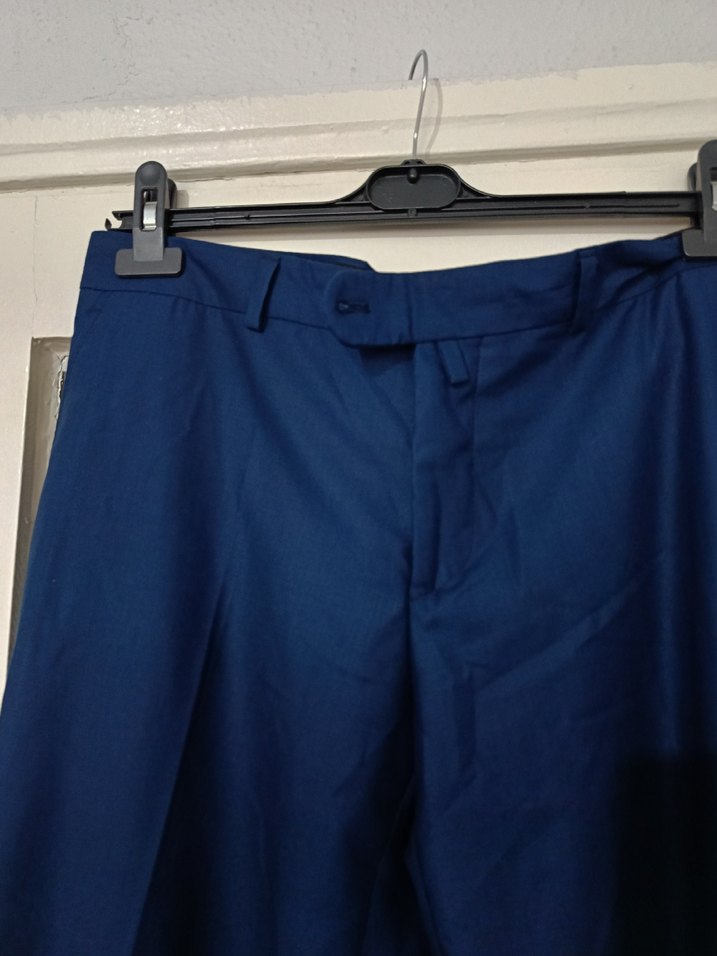 Koyu Mavi Erkek Kumaş Pantolon - Görsel 3