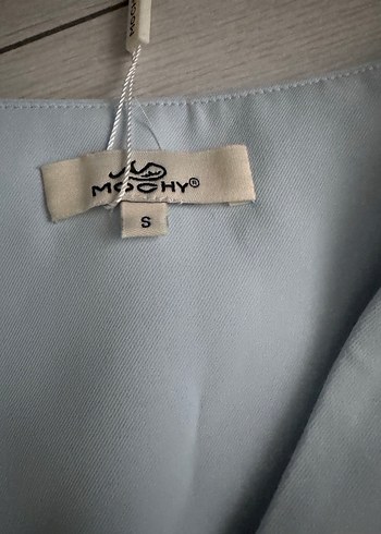 Düğmeli Mavi Midi Kadın Yelek pantolon takım - Görsel 2