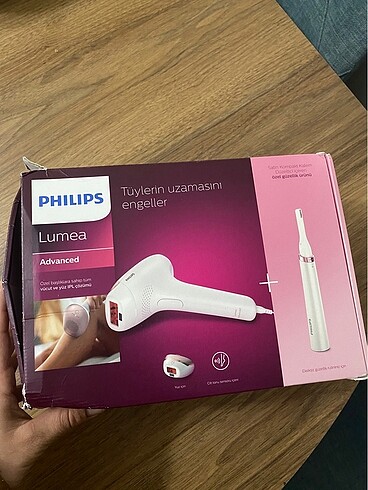 Philips ıpl tüy alma epilasyon cihazı+kaş
