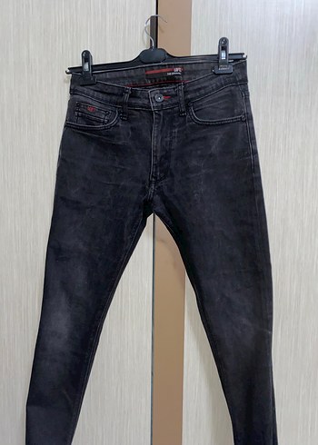 Loft Justin Siyah Eskitmeli Skinny Erkek Jean Pantolon
