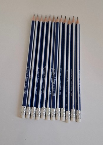 Beden Vertex Tingo Üçgen Kurşun Kalem 12'li Mavi Gri