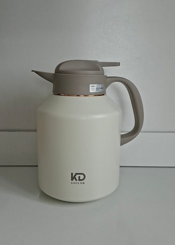 2.0L Beyaz Vakumlu Termos D.KADI - Görsel 3