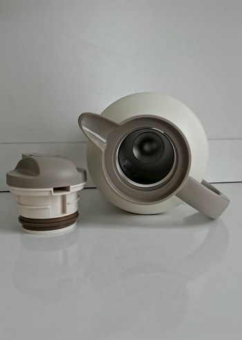 2.0L Beyaz Vakumlu Termos D.KADI - Görsel 2