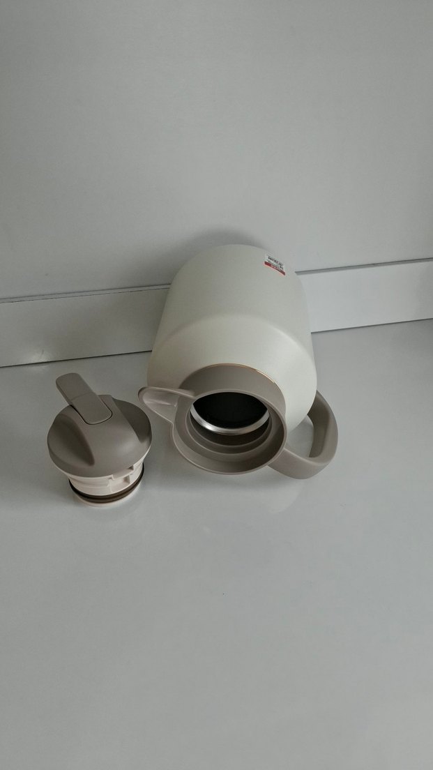 2.0L Beyaz Vakumlu Termos D.KADI - Görsel 5