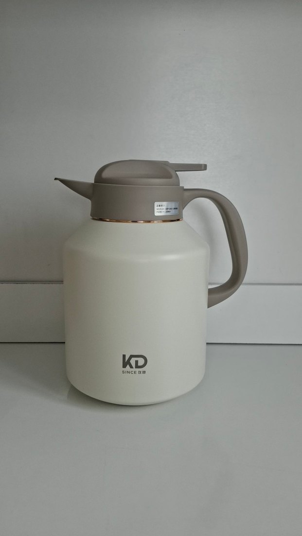 2.0L Beyaz Vakumlu Termos D.KADI - Görsel 3