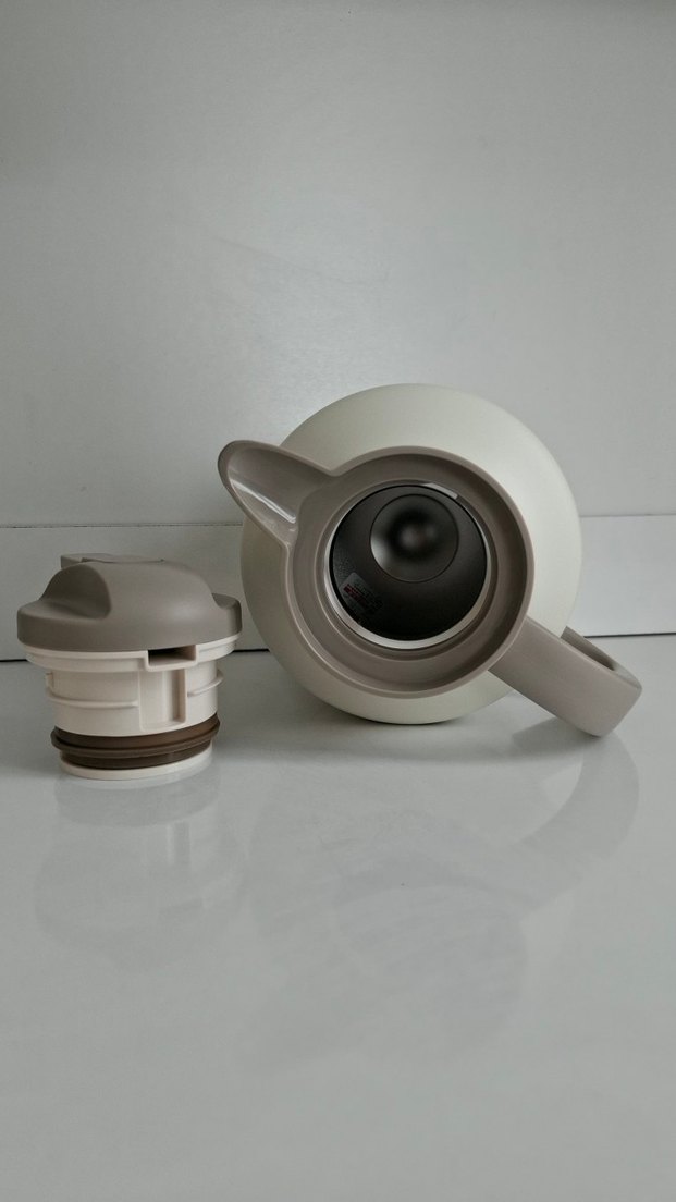 2.0L Beyaz Vakumlu Termos D.KADI - Görsel 2