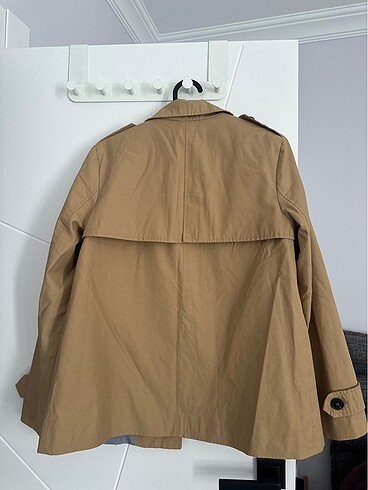 s Beden camel Renk Zara Kısa Trenchcoat