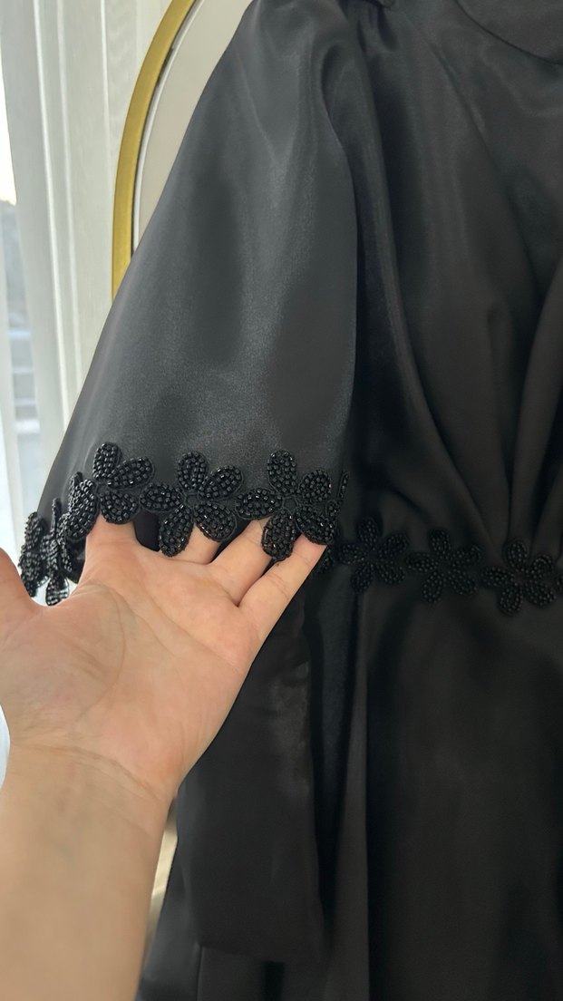 Pelerinli tasarım abiye - Görsel 2