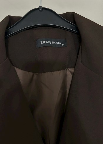 Düğmeli Kahverengi Kadın Blazer Ceket - Görsel 2