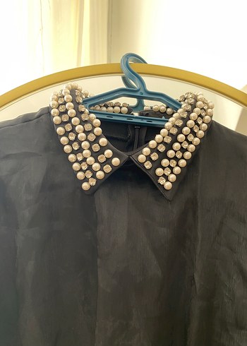 Yakası taş detay abiye - Görsel 4