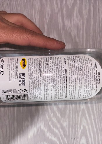 Bee Beauty Bee Beauty Micellar Makyaj Temizleme Suyu 400ml