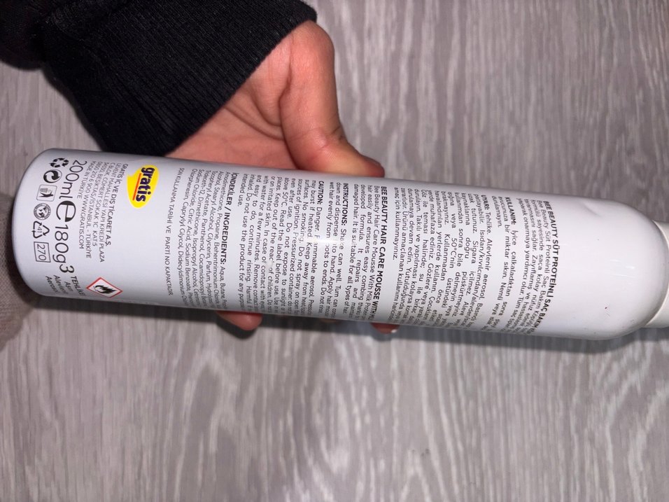 Süt Proteinli Saç Bakım Köpüğü - Görsel 2