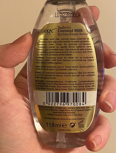 Beden Renk Ogx Coconut Milk Saç Serumu