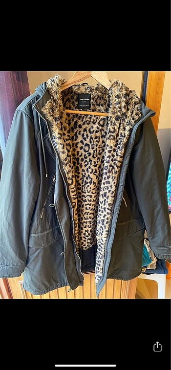 xl Beden Zara Leoparlı Mont