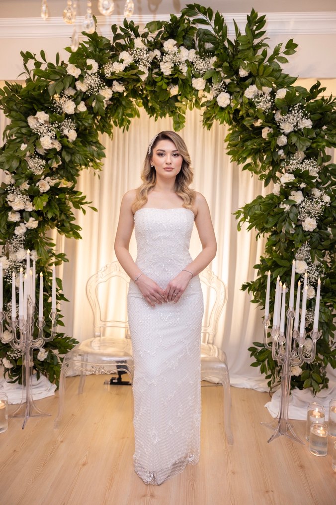 Tasarım nişan isteme elbisesi - Görsel 2