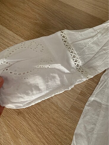 40 Beden beyaz Renk Yazlık uzun kollu bluz
