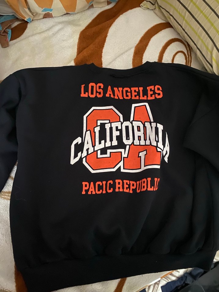 Siyah Kadın Baskılı Sweatshirt - Görsel 2