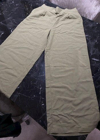 Bej Bol Kesim Pliseli keten - Görsel 2