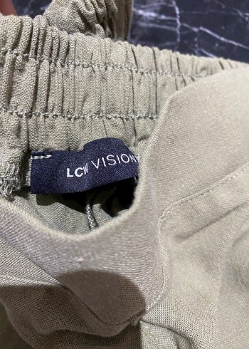 Bej Bol Kesim Pliseli keten - Görsel 3