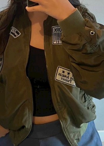 Koton Düğmeli, Nakışlı Kadın Street Wear Ceket