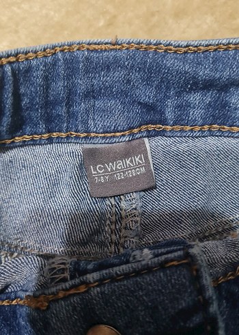 Kız Çocuk Mavi Kot Pantolon - Görsel 2