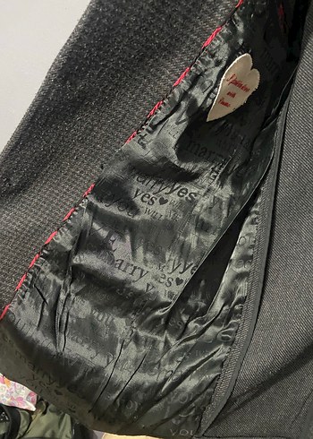 Gri Erkek Uzun Düğmeli Ceket - Görsel 3