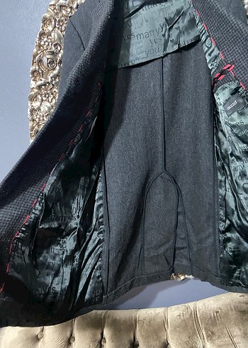 Gri Erkek Uzun Düğmeli Ceket - Görsel 2