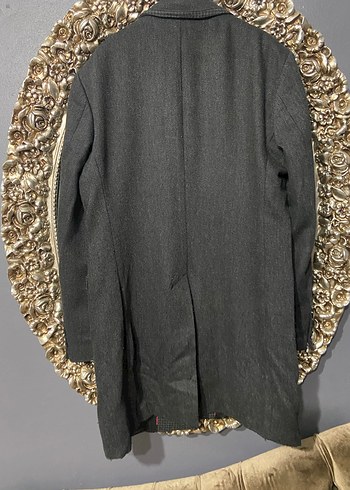 Gri Erkek Uzun Düğmeli Ceket - Görsel 4