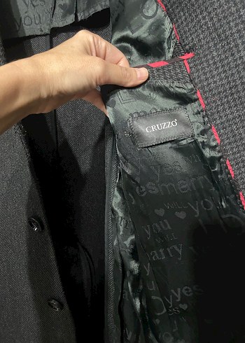 Gri Erkek Uzun Düğmeli Ceket - Görsel 5