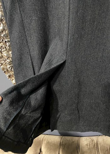 Gri Erkek Uzun Düğmeli Ceket - Görsel 7