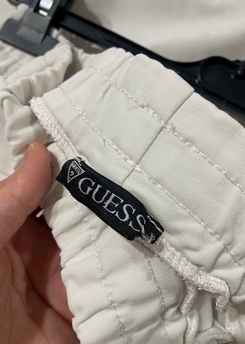 Beyaz Guess Payetli Uzun Kollu Sweatshirt - Görsel 5