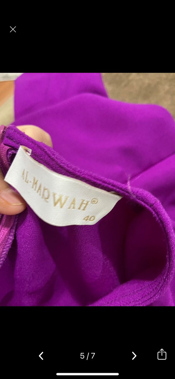 Mor Uzun Salaş Elbise - Görsel 3