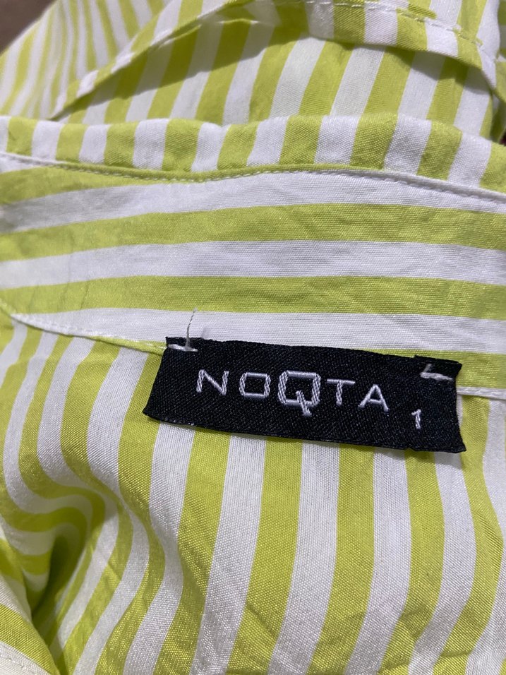 Açık yeşil Uzun Pamuklu Elbise - Görsel 5