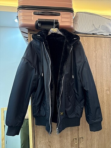 Zara sıfır çift yönlü mont XL