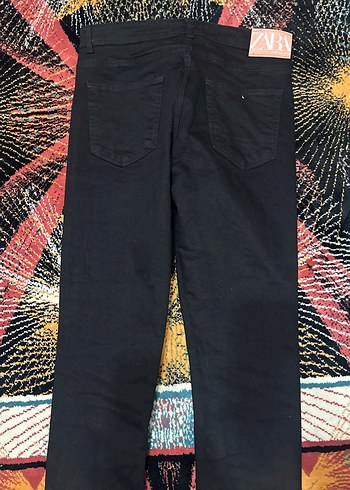 Düğmeli Siyah Erkek Pantolon - Görsel 2