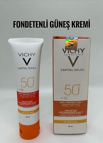 Vichy fondötenli güneş kremi 