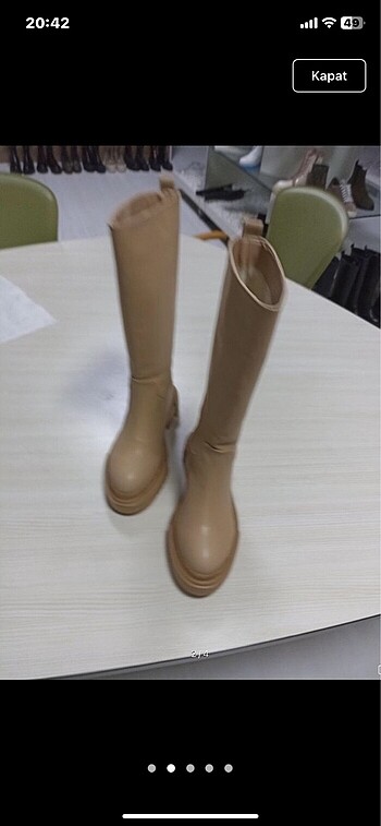 38 Beden camel Renk Nine west çizme