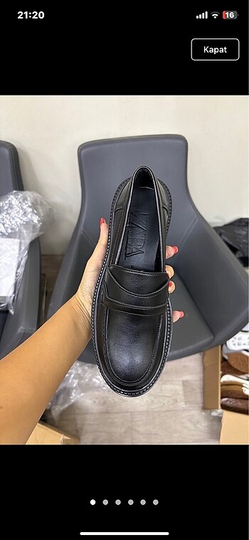Zara ZARA DERİ LOAFER