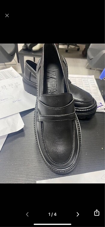 38 Beden siyah Renk ZARA LOAFER