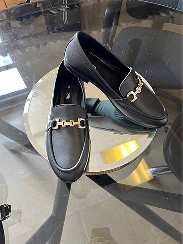 39 Beden ZARA DERİ LOAFER