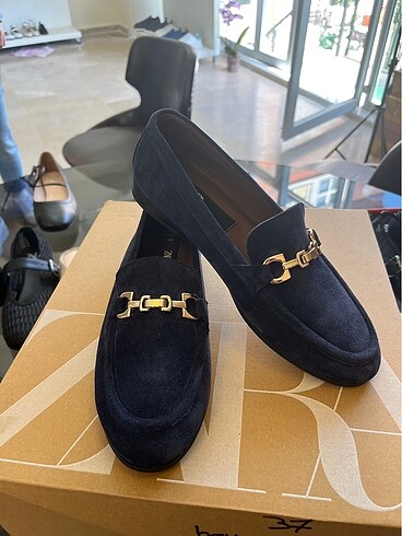 38 Beden lacivert Renk ZARA TAŞLI LOAFER