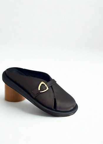 BAYAN Kahverengi Tokalı Sandalet - Görsel 2