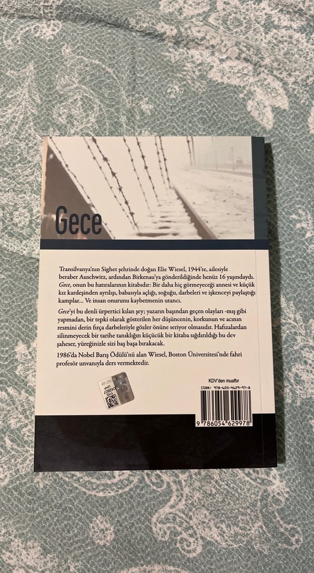 Gece - Elie Wiesel Nobel Barış Ödüllü Kitap - Görsel 2