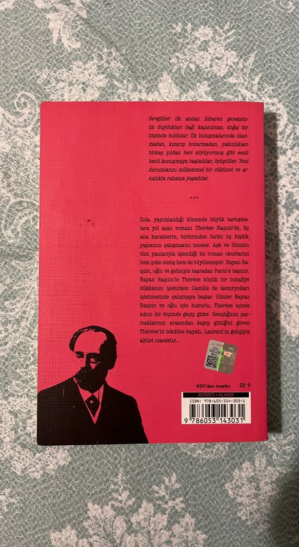 Émile Zola - Thérèse Raquin Romanı - Görsel 2